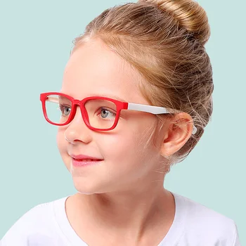 TR90 Briller Børn Briller Blå Lys filter Blokerer Briller Anti Flimmerfrit UV-Brillerne for Barnets Alder 3-12