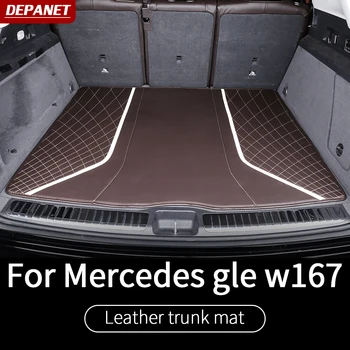 Læder trunkmat Kuffert trim strip For Mercedes gle w167 gle 2020 gle 350/amg 450 500e udvendig tilbehør