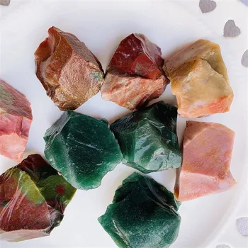 Naturlige agat crystal ru sten prøve raw ocean græs agat sten og mineraler