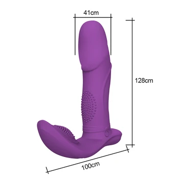 Bærbare Vibrator Fjernbetjening Dildo Tre Motorer G-punktet, Klitoris Stimulator Kvindelige Masturbator Voksen Sex Legetøj For Kvinde Og Mand