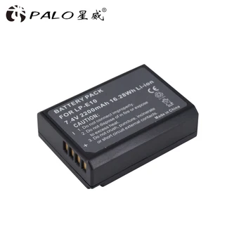 PALO 2pc LP-E10 LPE10 2200mAh 7.4 V Digital Kamera Batteri LP-E10 til Canon KYS X50 EOS 1100D 1200D 1300D