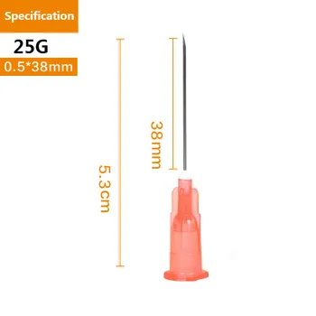 Plastik Sprøjte, Nål Injektion Veterinær-Nål OD 0.30 mm - 1,6 mm 20 / pk