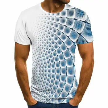 Sommerens Tre-dimensionelle 3D-vortex-T-shirt til Mænd, Kvinder Mode 3D-T-Shirt med Korte Ærmer Harajuku Hip Hop Cute Tshirt