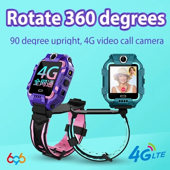 696 Y99A Børn 4G Smart Ur GPS+WiFi+LBS Placering SIM Dual Kamera 360-graders Rotation Smartwatch Smart ur Telefon ure band