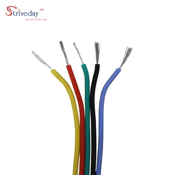 18AWG 50m Fleksibel Silikone Kabel Ledning 10 farver (boks 1+max 2 Stranded Wire Kit) Elektriske Ledninger Fortinnet Kobber tråd DIY