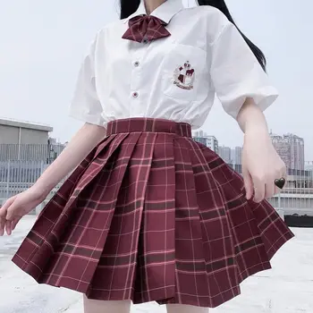 2020 kvinder sommeren høj talje plisseret hvid nederdel korea harajuku japansk skole piger dans sød sexet mini-a-line nederdele cosplay