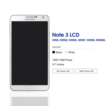 Lcd-Skærm Til Samsung Galaxy Note 3 Note3 LCD-Skærm Touch screen Digitizer Assembly For Samusung N9005 N900A Udskiftning