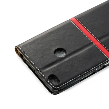 Luksus Vintage Læder Book Sag For Xiaomi Mi Max 2 Tilfælde Blød Silikone Tilbage Dække For Xiaomi Mi Max 2 Business Phone Taske Sag