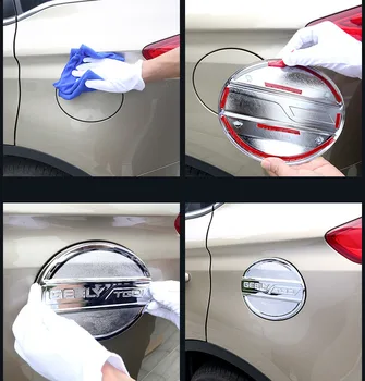 Brændstof tank cap klistermærker ændret dekorative pailletter klistermærker speciel bil brændstof tank dæksel For Geely ATLAS Emgrand X7 Sport 2016-2018