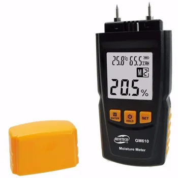 GM610 Digital LCD Display Træ Fugt Meter Måle Fugtighed Tester Træ Fugtig Detektor Hygrometer