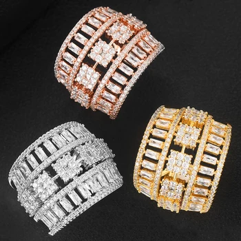 GODKI Luksus Øreringe Ring Sæt Smykker Sæt til Kvinder Bryllup Bagutte Skære Cubic Zirconia Bane Dubai Smykke Sæt Foråret 2020