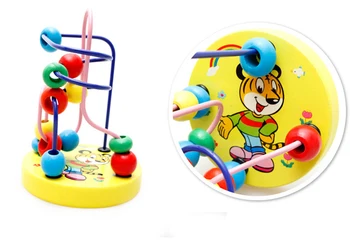 Baby Buksetrold Pædagogiske Vugger Klapvogn Mobile Montessori Legetøj Til Børn Dejlige Dyr Runde perler Nyfødte 9*11cm Gaver