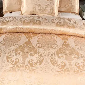50 Jacquard Bedding Set Luksus Blå Bed Talsmanden King Size Silke Sengetøj Europæisk Stil Dronning Duvet Cover