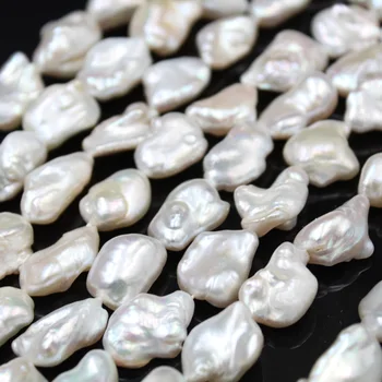 13-18MM 10stk Barok Uregelmæssige AA Naturlige Ferskvands Perle-Perler Strand Charms Smykker Løs Perle
