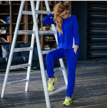 ZOGAA Sommeren Kvinders Sweatsuits To-stykke Uregelmæssige Split Gaffel Sweater Passer til 2020 Nye Kvinders Sportsbeklædning Afslappet med Lange Ærmer Passer