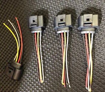 6 stk Ignition Coil 4 Pin 1J0973724 Stik Reparation Kit 1J0 973 724 for Audi A4 A6 rs4 rs6 a8 V W Passat Kabel-Adapteren