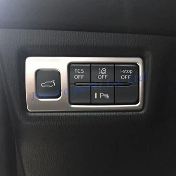 Bilens Instrumentbræt Funktion Skift-Knappen for at Dække Trim For Mazda CX-5 KF CX5 2017 2018 Kuffert Skifte Mat Krom Indre Tilbehør
