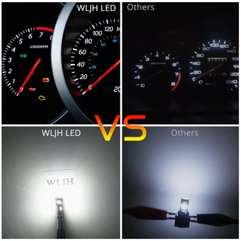 WLJH 6x T5 LED Lys PC74 Lampe Bilens Instrumentbræt Instrument Panel Pære til Honda CR-V Civic Odyssey Overenskomst Optakt CRX S2000