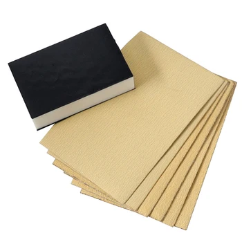 Bil Sandpapir Ark Slibning Og Polering Tilbage Velvet Sandpapir Kit Med Svamp Træbearbejdning Maksimal Modstand Sandpapir