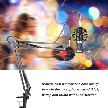 BM800 Professionel Suspension Mikrofon Kit Live tv-Optagelse Kondensator Mikrofon Sæt