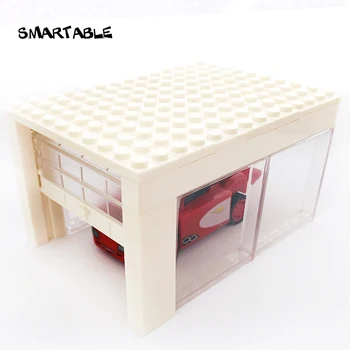 Smartable Garage med Rullende Døren MOC Dele byggesten Legetøj Til Børn DIY Store Luksus Hus Kompatible Alle Mærker By Gave
