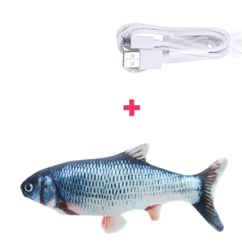30CM Elektroniske Pet Cat Toy Elektriske USB-Opladning, Simulering Fisk Legetøj til Hund, Kat Tygge Spille Bide Forsyninger Gatos Legetøj Nw