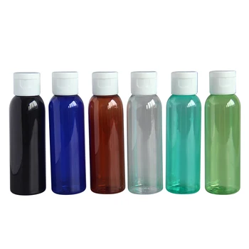 Engros 50stk/masse 60ml PET plastflasker Transportabel Flip Lotion Kosmetiske flaske