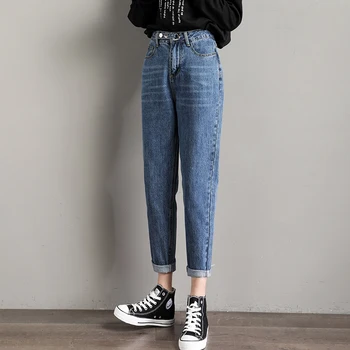 Mozuleva Streetwear Høj Talje Denim Jeans til Kvinder Foråret Harem Jeans Bukser Kvindelige Uregelmæssige Jeans Pantalon femme 2020 Ny