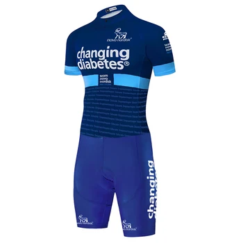 2020-laser cut culotte ciclismo Blå SKIFTENDE Team cykling skinsuit sommer udendørs skinsuits cykel triathlon, cykling passer til