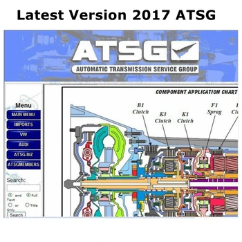 Auto Reparation Software ATSG 2017 (Automatiske Transmissioner Gruppe Reparation Oplysninger) Reparation Manuel Diagnostik Software