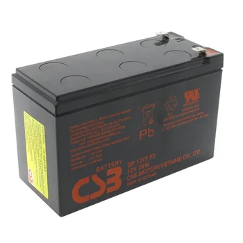 Batteri 12v 7.2 ah DEV gp1272 F2 (28W) (7mm terminal.)
