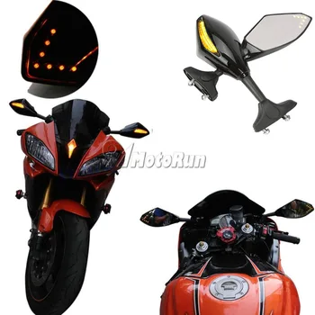 MOTORCYKEL LED-blinklys SPEJLE TIL KAWASAKI NINJA 6R 9R 650R 250R 636/YAMAAH YZF R1 R6 R6S/SUZUKI GSXR 600 750 1000 KATANA