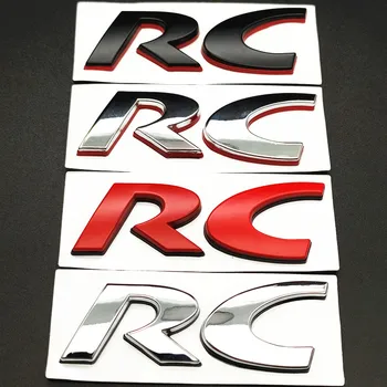3d metal Bil Mærkat RC Logo Klistermærke Bag Kuffert Klistermærke Til Peugeot RC 206 207 208 308 og 408 508 5008 3008 4008 Bil styling