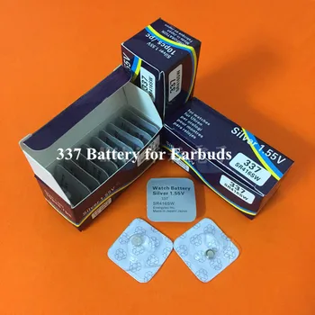 Høj kvalitet 500pcs/masse sølvoxid batterier SR416SW 337 Knappen Coin Cell for ørestykket 623 D337 V337 SP337 batteri