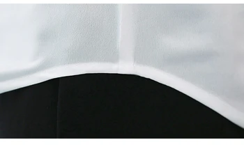 Feminin Hvid Sort Chiffon Shirts Nye Sexede stil Efteråret 2019 Chiffon V-krave, Bluser, Skjorter, Lange Ærmer Kvinders Bluse 620C