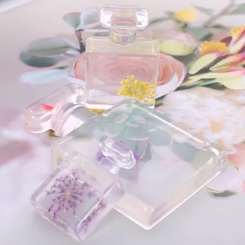 Silicone Mold Tørret Blomst, Harpiks Dekorative Håndværk DIY 3D Parfume Flaske Skimmel Epoxy Harpiks Forme Til Smykker at Gøre Værktøjer