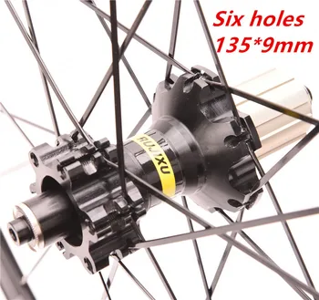 Vej cykel sæt hjul 700C Cosmic Elite center lock Seks huller vej skivebremser foran 30MM to bagerste fire bærende legering hjul sæt