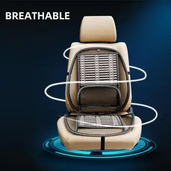 Vehemo Talje Massage Ventileret Sæde polstret Sæde Pude Tilbage Auto Bil for at Køle Ned i sædehynden NYE til Varmeafledning