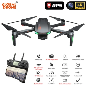 Global Drone 4K Profissional RC Dron 5G Wifi FPV videokameraet GPS-Droner med HD Kamera Højttaler legetøj til dreng VS sg906 antal E520