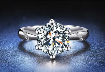 Kabale Lover ring 925 Sterling sølv 1.5 ct AAAAA cz Engagement Bryllup Band Ringe til kvinder, Brude Part Mode Smykker