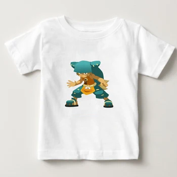 2020 Mode Spil tegnefilm Print T-shirt kids-kortærmet O-hals Dreng Pige T-shirt Solid bomuld Sommer T-Shirts børn tøj