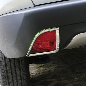 Føl Brændende Bil Chrome Tågebaglygter Lampe Tåge Lys Lys Beskyttelse Cover Trim Klistermærke Til Peugeot 2008 2016 2017