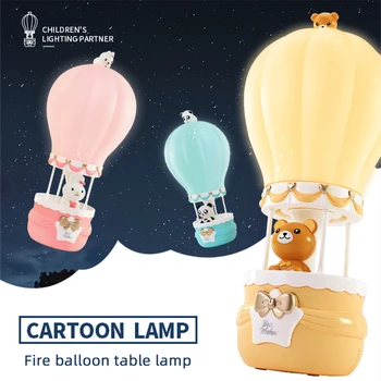 LED-Tegnefilm Luftballon bordlampe juledekoration Eventyr Søde børneværelse Dyr Kreative Nat Lys Gave