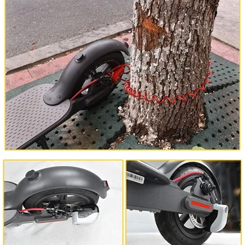 Anti-tyveri skivebremser Hjul Lås med Ståltråd Cykling Cykel mountainbike disc lås