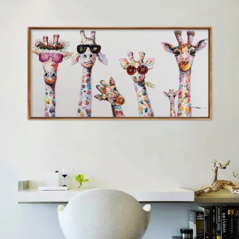 Deer væg kunst, dyre print plakat lærred maleri plakater og prints cuadros para el höga quadro decorativo til stuen