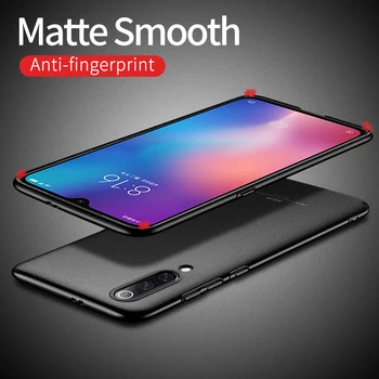Note 10 Pro Tilfælde Finger Ring MSVII Slank Mat Cover Til Xiaomi Mi Note 10 Tilfælde Holder Stand Matteret bagcoveret Xiomi Mi Note 10