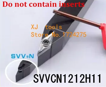 SVVCN1212H11/ SVVCN1010H11 Værktøjsholderen CNC-drejning af indehaveren, 72.5 grader Eksterne dreje værktøjer, Drejebænk skærende værktøjer