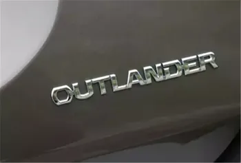 For Mitsubishi Outlander 2007-2019 ABS stammen dør bagage bagklap 3D stereo LOGO brev hale box Car Styling