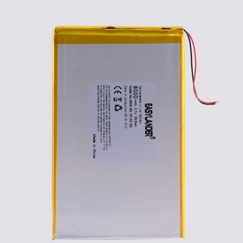 Large capacity 3.7 V tablet battery 8000mAh each brand tablet universal rechargeable lithium batteries 35100160 3699160 30100160