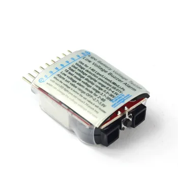F00872-50 50stk Lipo Batteri Spænding Tester Volt Meter Indikator Checker Dual Højttaler 1S-8S Low Voltage Buzzer Alarm 2 I 1 FS